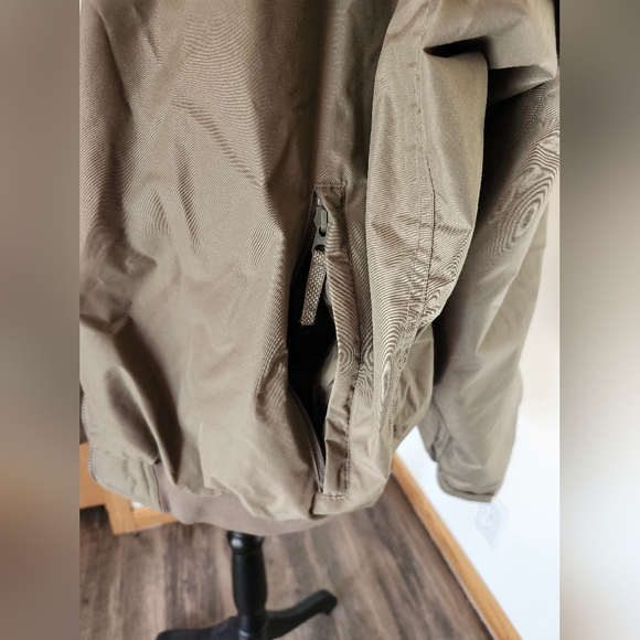 Columbia Olive Green Fleece Lined Bomber Jacket Winter Coat - Picture 4 of 7